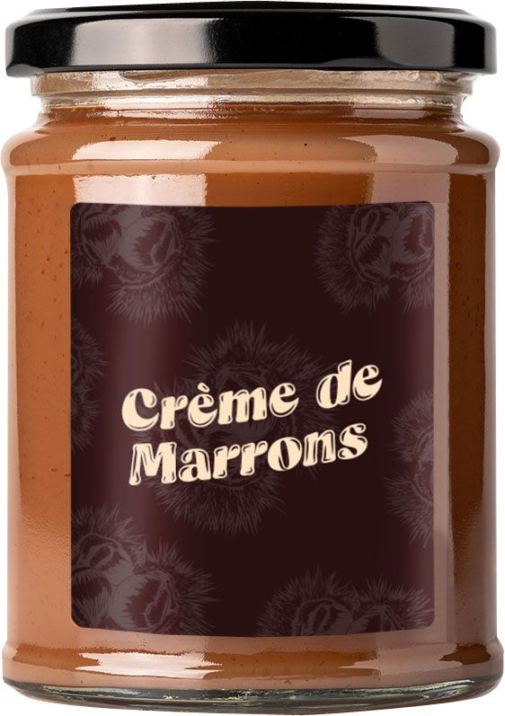 [NOEL2021069] Marrons glacés, thé, babas et caramels - DE MARLIEU (R03 | Marrons glacés entiers pliés Or - 160g)