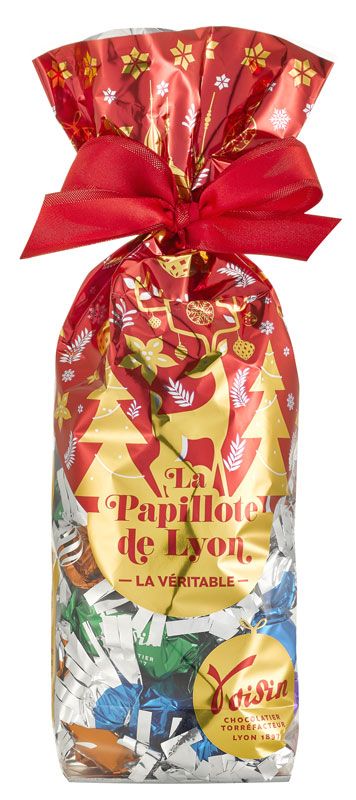 [NOEL2021145] Papillotes de Lyon - VOISIN (070004 Papillotes de Lyon Palace - Sachet 1 kg - noir et lait)