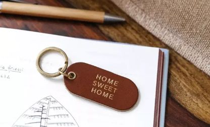 Porte clés Gold - HOME SWET HOME